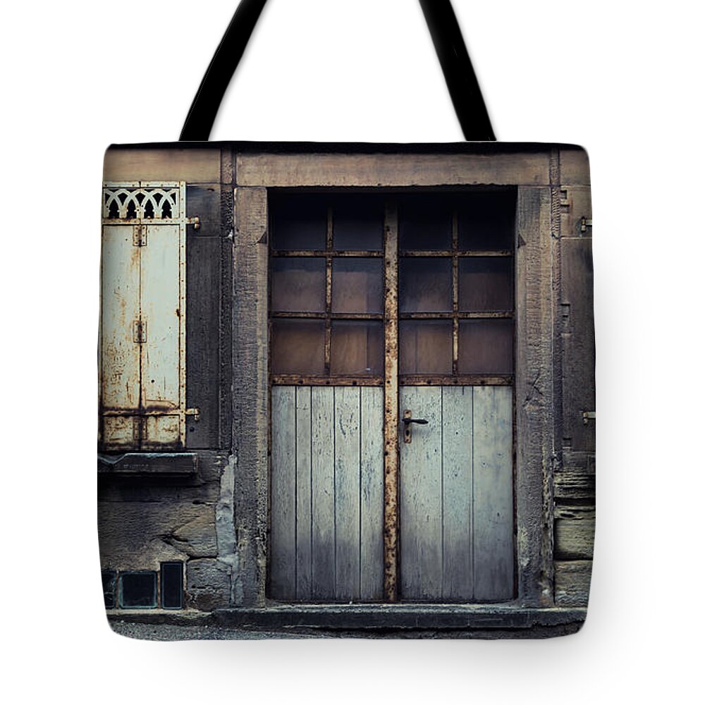 Wall Tote Bag featuring the photograph Grunge Door by Denis Bayrak