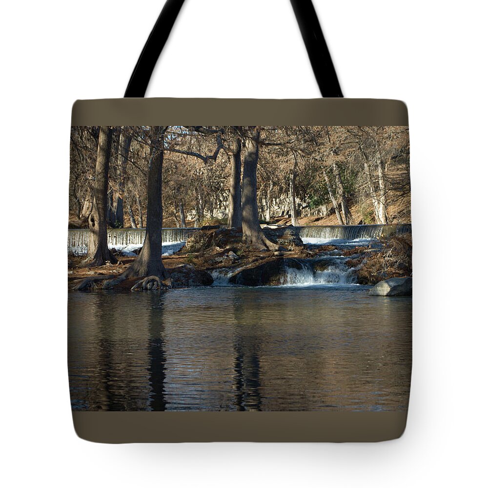  Tote Bag featuring the photograph Guadalupe Overflows by Karen Musick