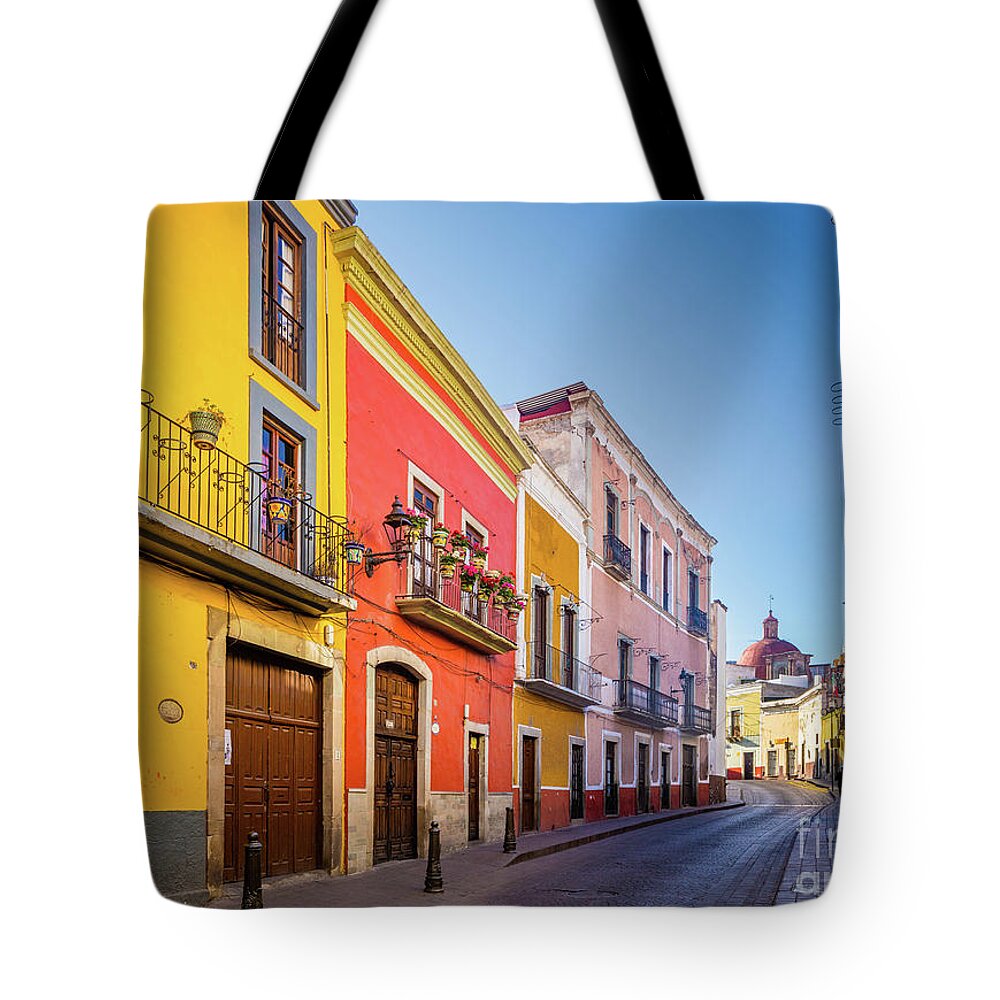 America Tote Bag featuring the photograph Guanajuato Casas by Inge Johnsson