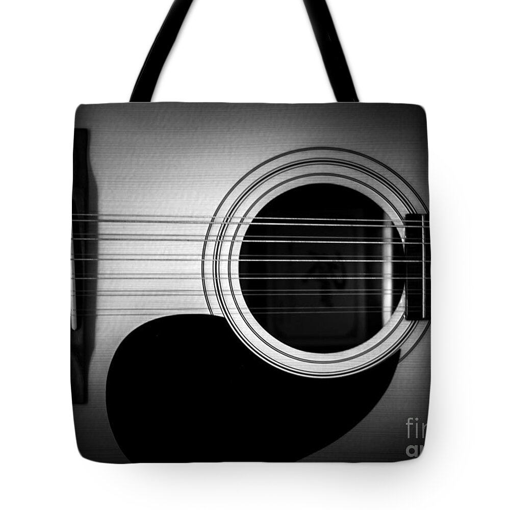 Guitar Tote Bag featuring the photograph Guitar5 by Bob Mintie