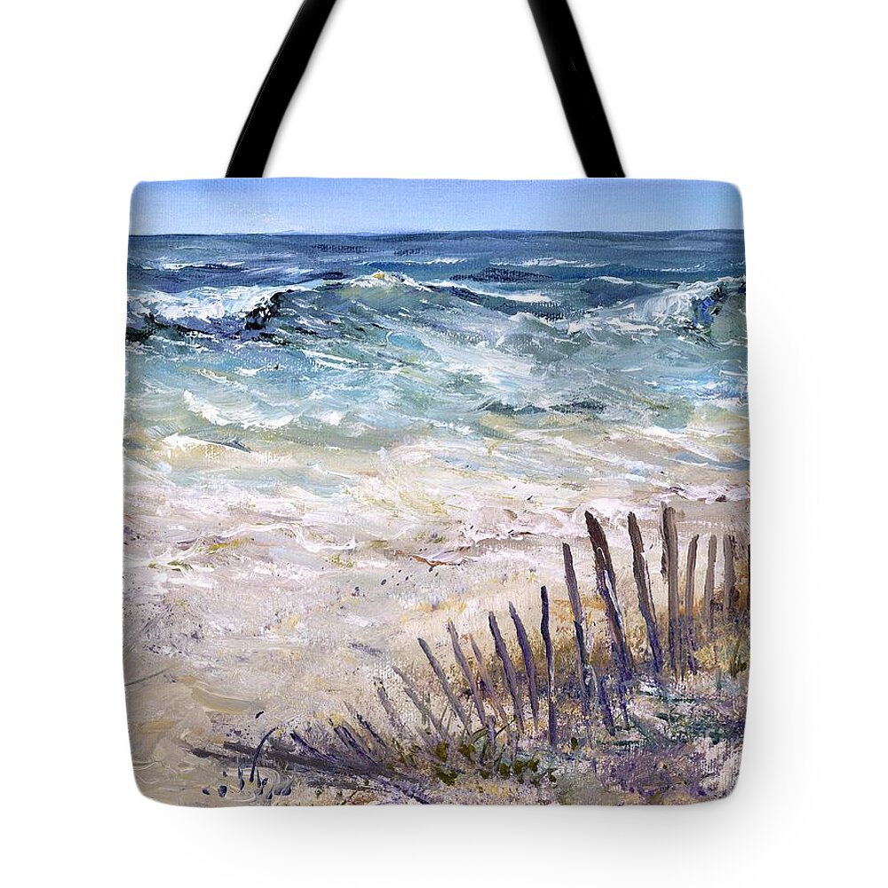 Beach Tote Bag featuring the painting Gulf Coast Perdido Key by Virginia Potter