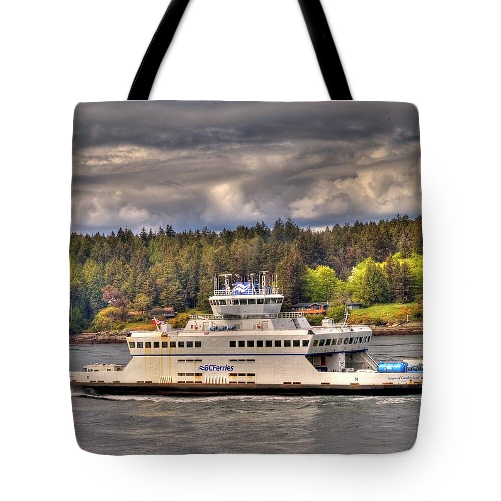 Bc Ferries Tote Bag featuring the photograph Gulf Islands 7 by Lawrence Christopher