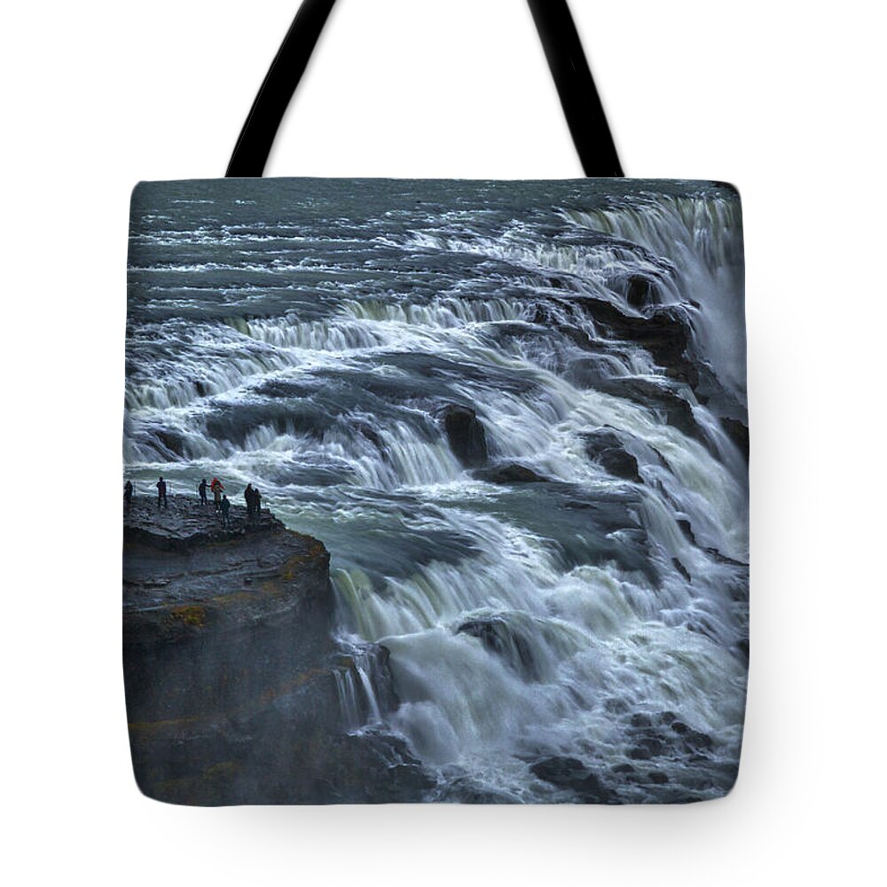 Iceland Tote Bag featuring the photograph Gullfoss Waterfall #6 - Iceland by Stuart Litoff