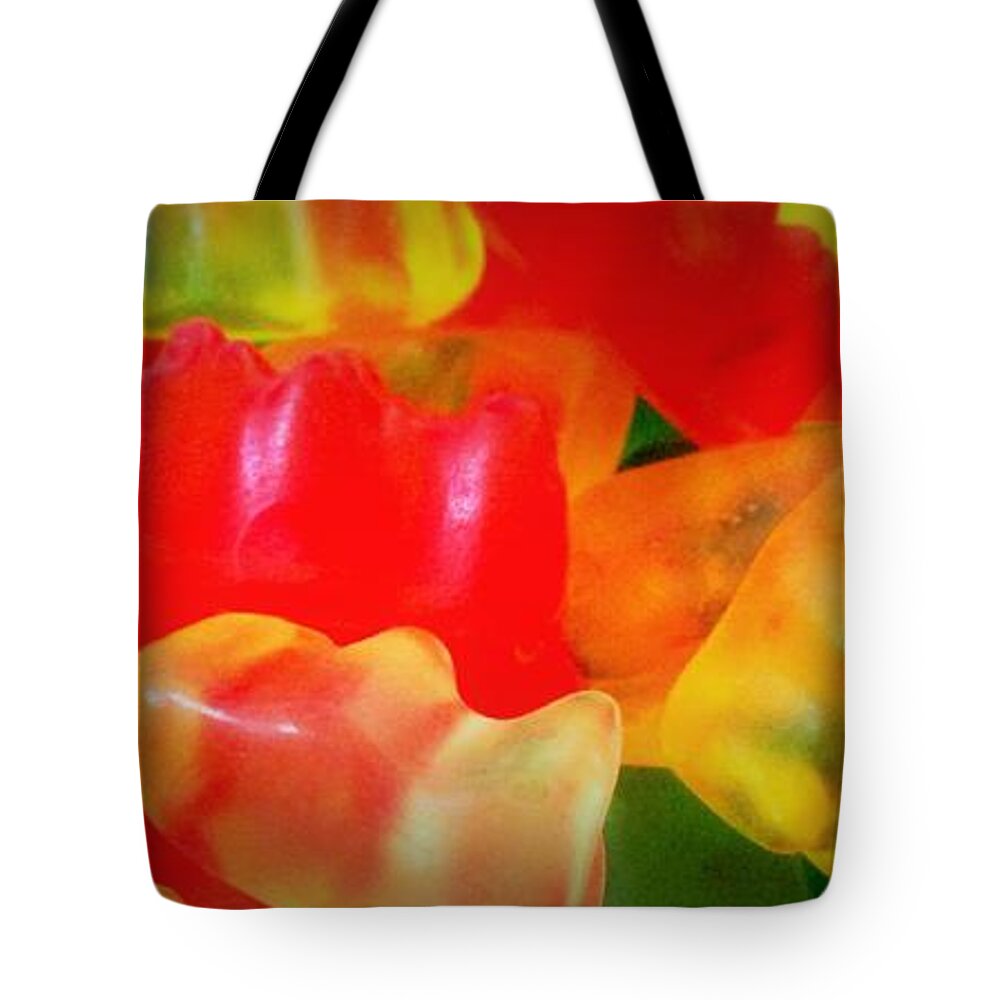 Candy Tote Bag featuring the photograph Gummies by Martin Cline