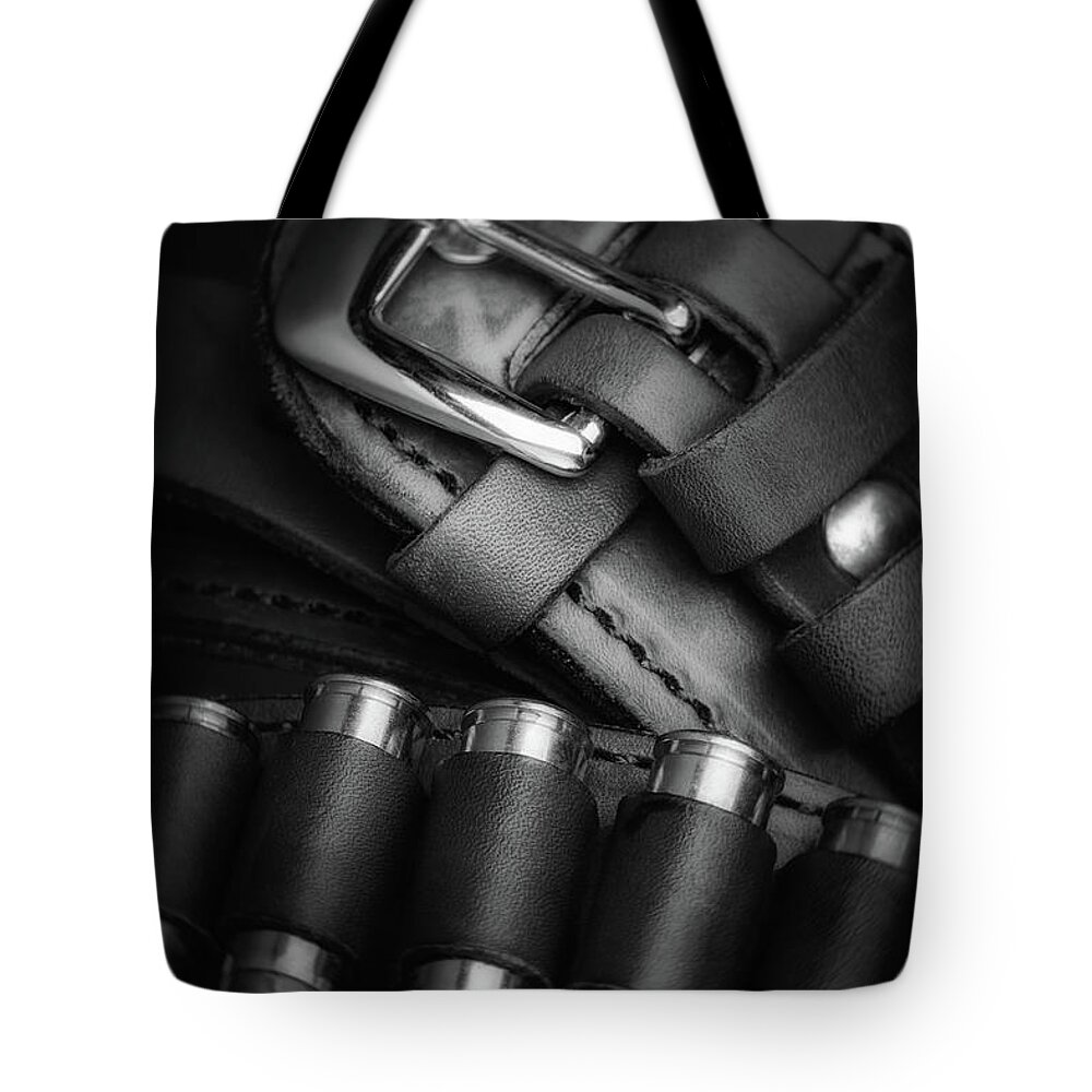 Colt Tote Bag featuring the photograph Gunbelt by Tom Mc Nemar
