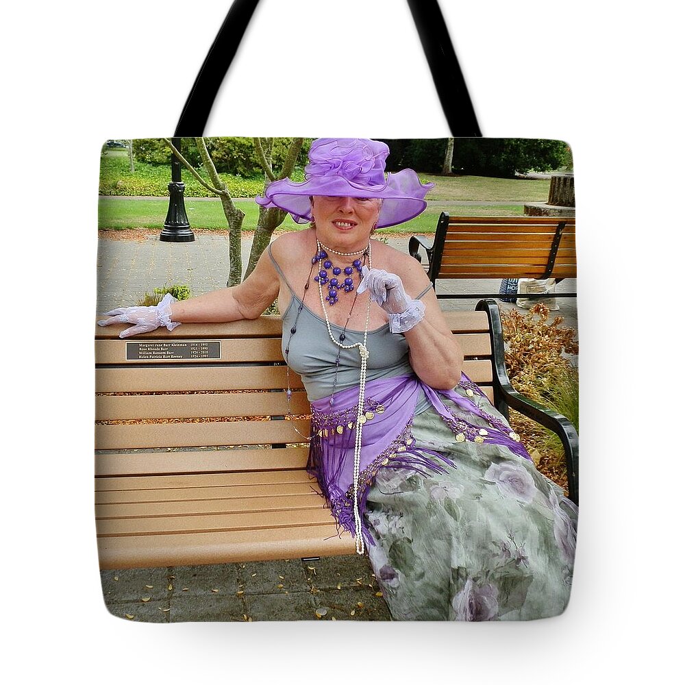 Woman Tote Bag featuring the photograph Gypsy in Central Park by VLee Watson