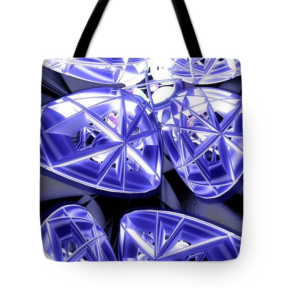 Gyroscope Tote Bag featuring the digital art Gyroscopic by Ronald Bissett