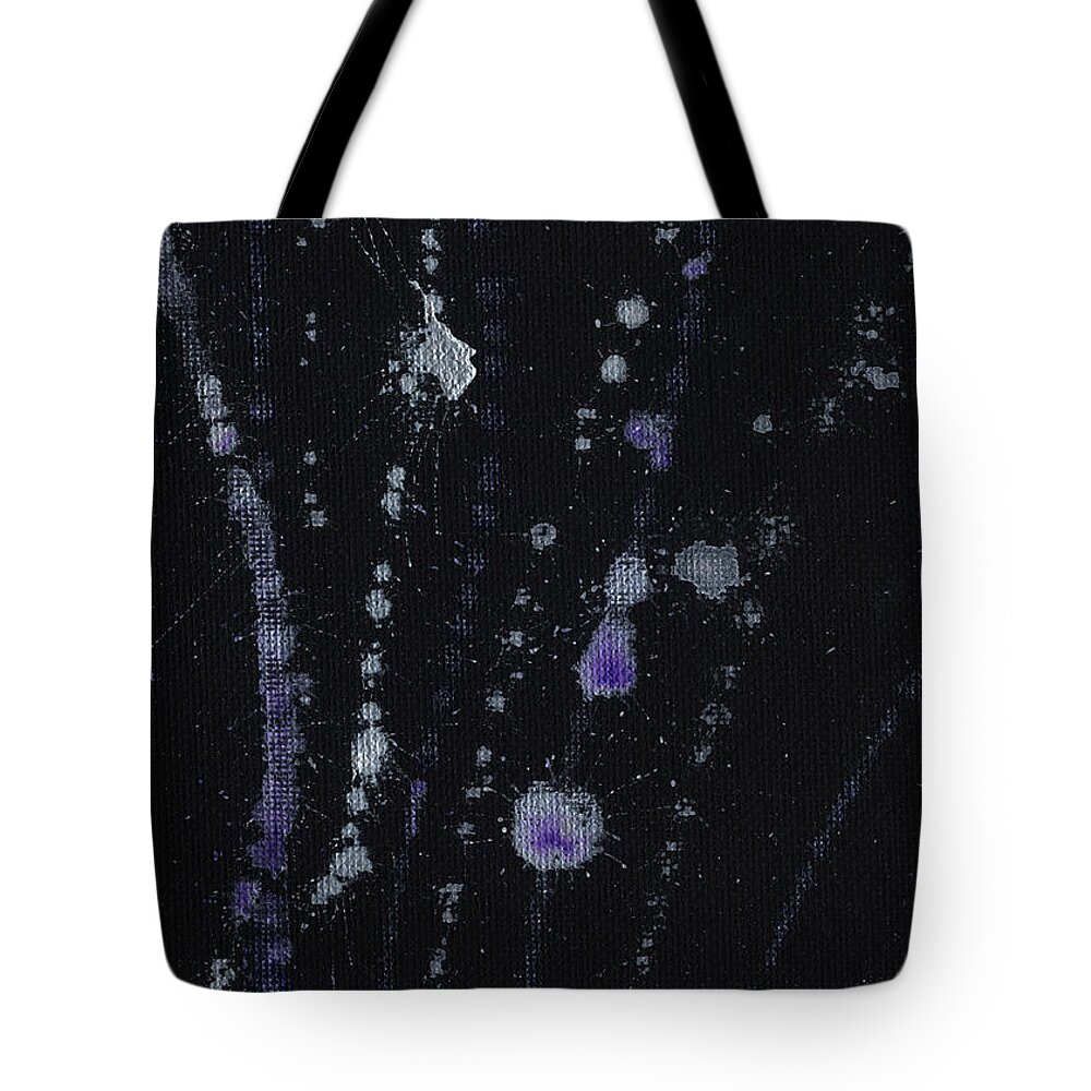 Hail Tote Bag featuring the painting Hail Sleet Snow by Phil Strang