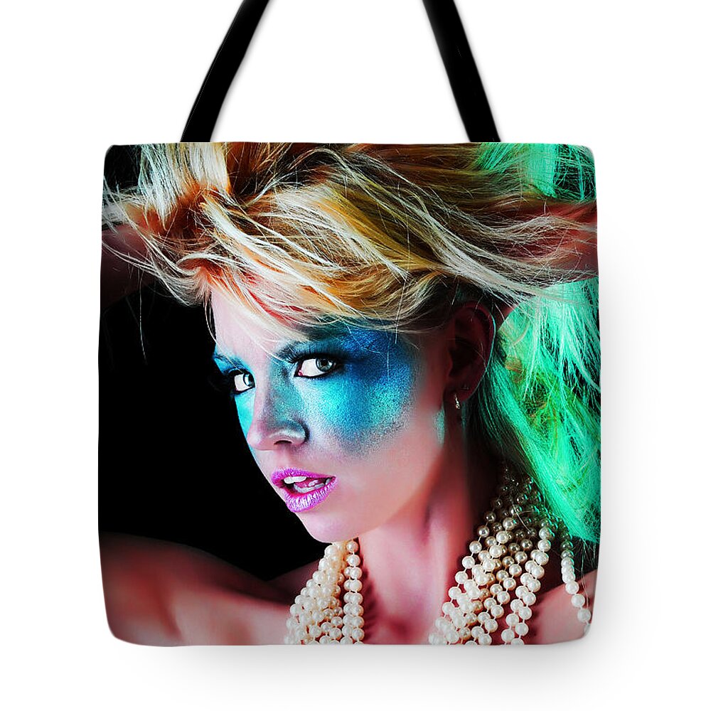 Fetish Photographs Tote Bag featuring the photograph Hair a flame by Robert WK Clark