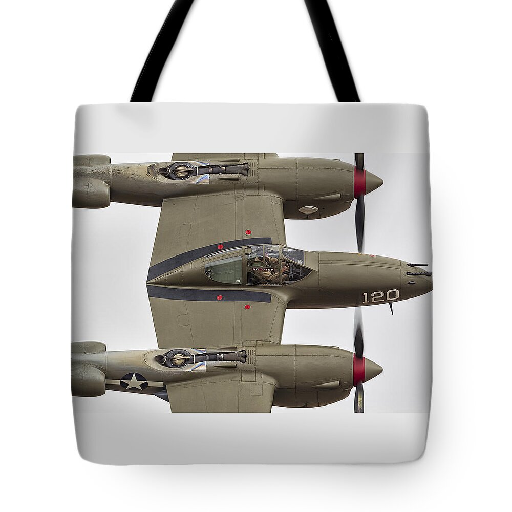 Lockheed Tote Bag featuring the photograph Half Past Midnight by Jay Beckman
