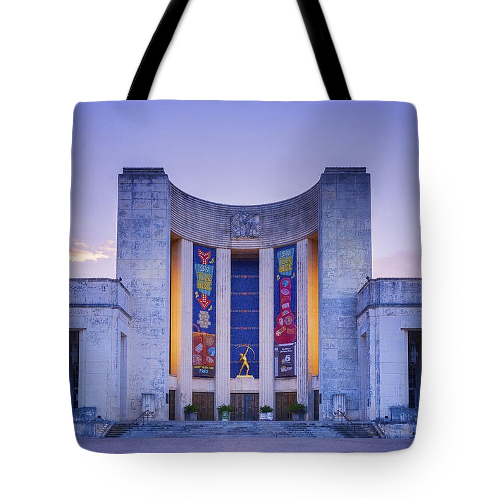 Joan Carroll Tote Bag featuring the photograph Hall of State Texas by Joan Carroll