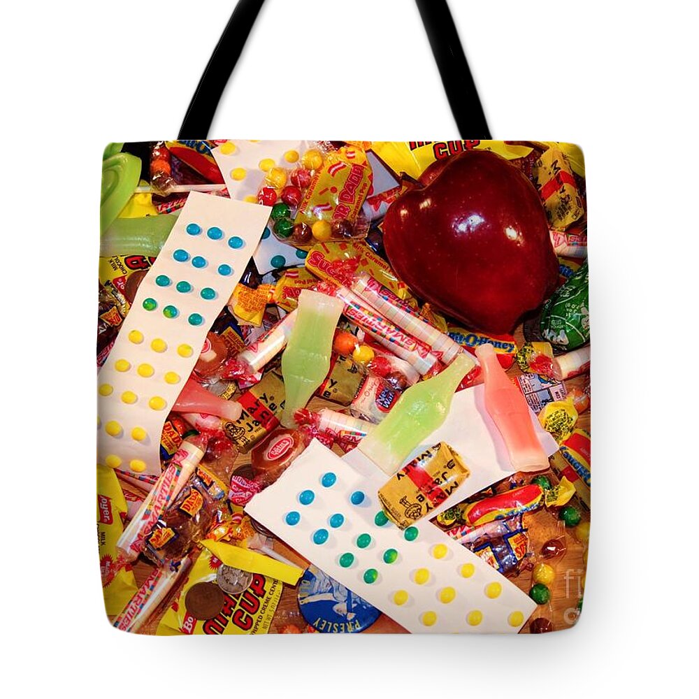 Halloween Tote Bag featuring the photograph Old School Halloween Candy by Robert Wilder Jr
