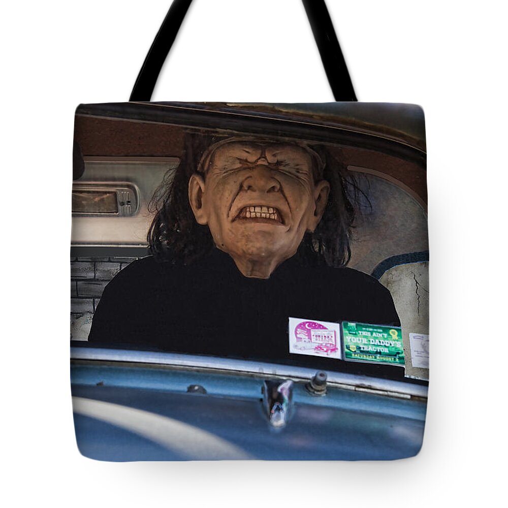 Halloween Tote Bag featuring the photograph Halloween Road Rage by Nick Gray