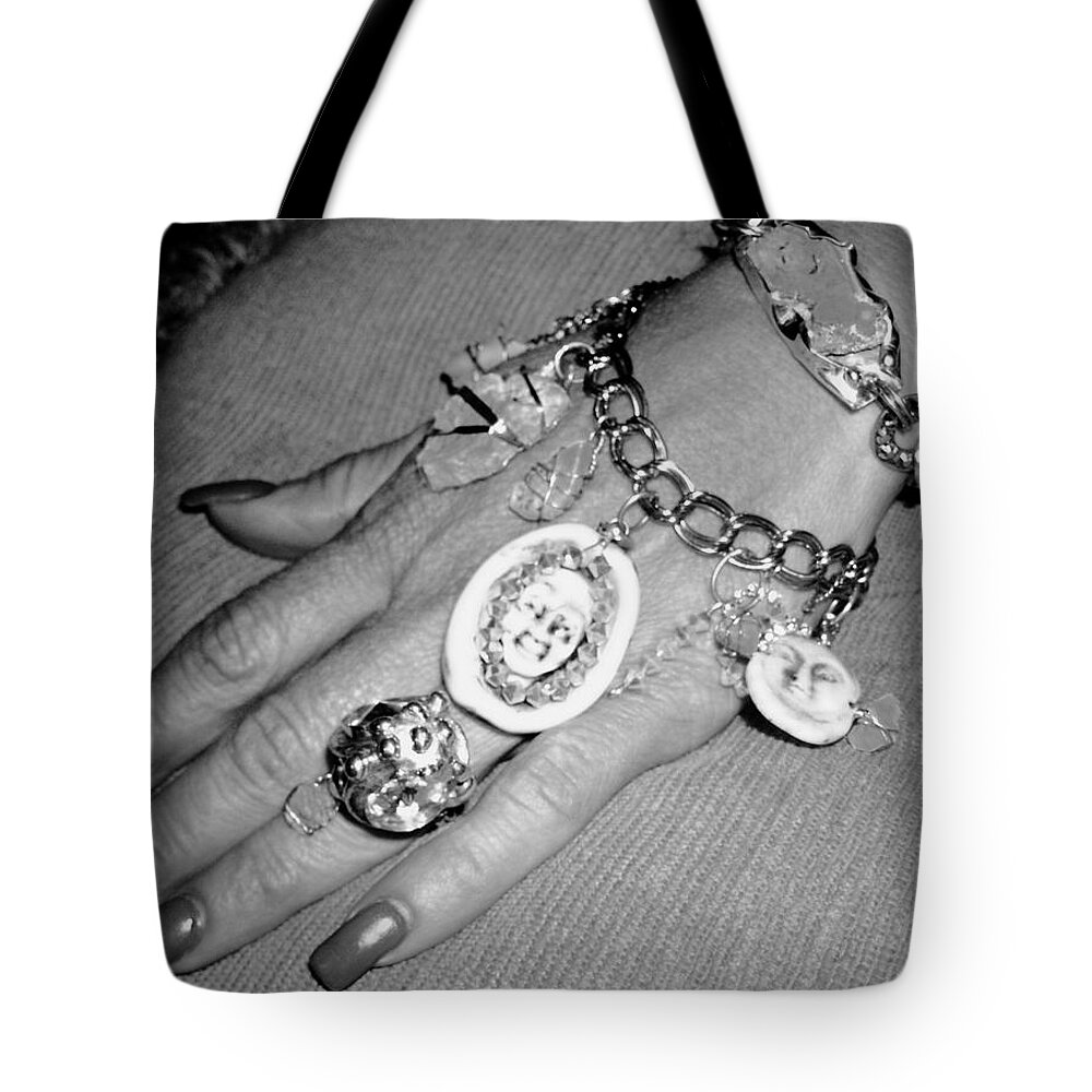 Jewelry Tote Bag featuring the photograph Hand made Jewelry...... by WaLdEmAr BoRrErO