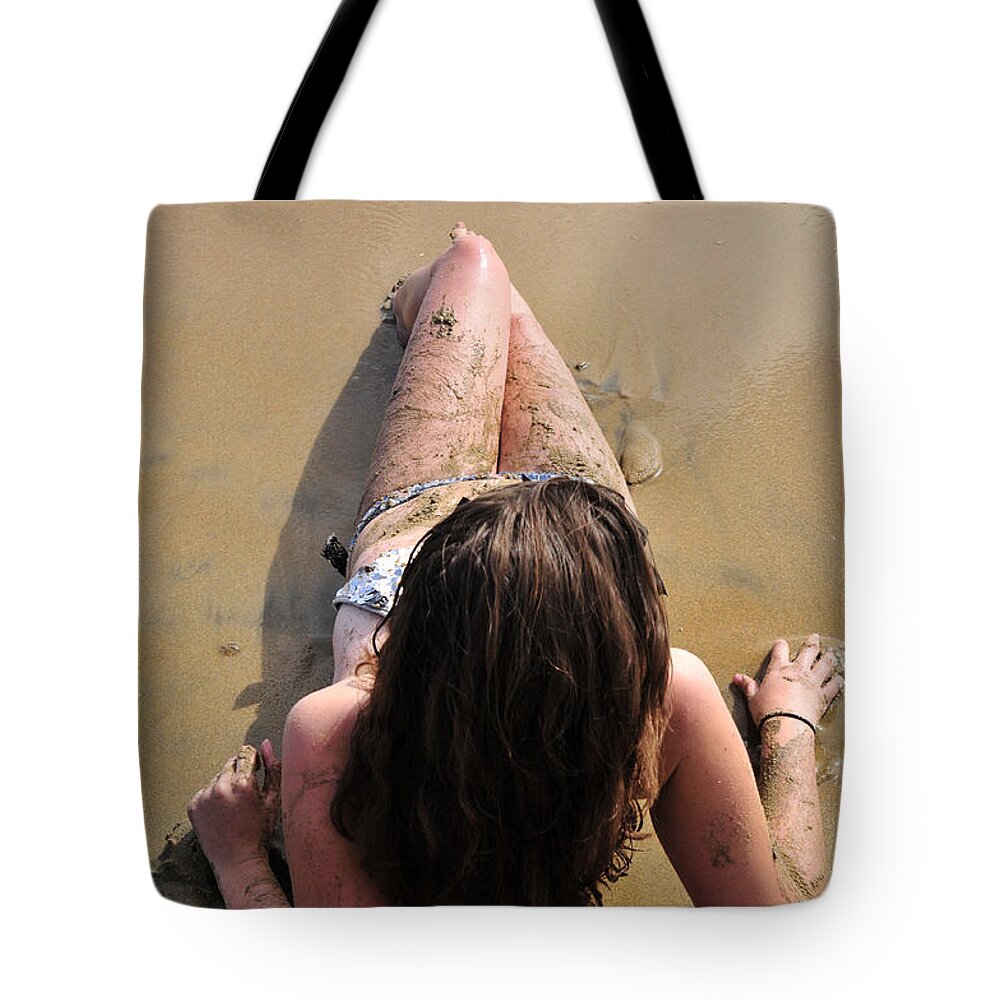 Girl Tote Bag featuring the photograph Hand me a Beer by Robert WK Clark