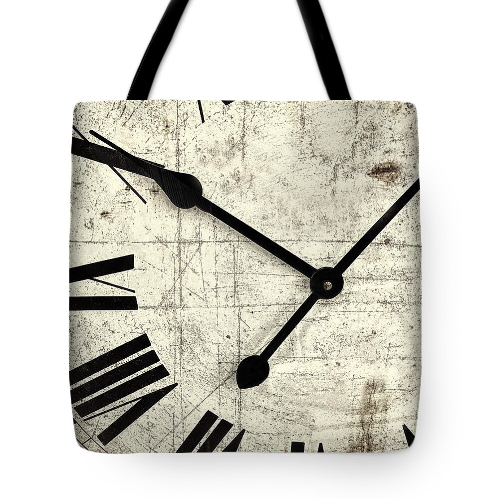Clock Tote Bag featuring the photograph Hands of Time by Andrew Soundarajan