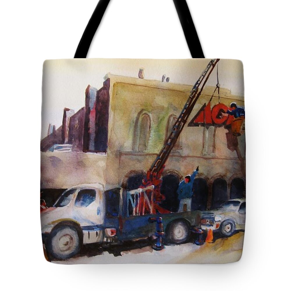 Ashcan School Tote Bag featuring the painting Hanging Red Ace #2 by Jackson Ordean