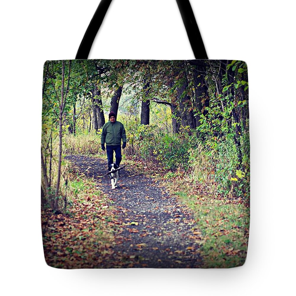 Animal Tote Bag featuring the photograph Happy Dog by Frank J Casella
