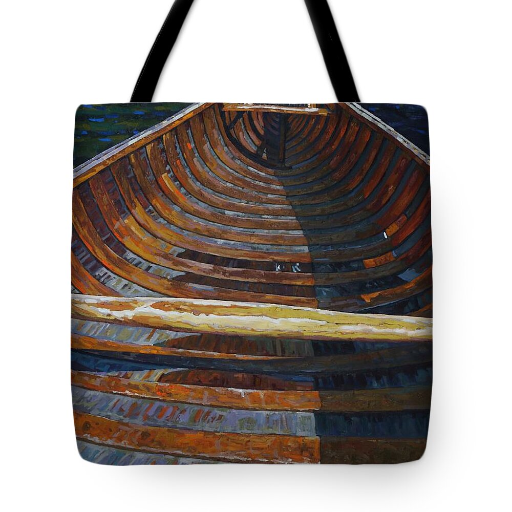 2070 Tote Bag featuring the painting Happy Place by Phil Chadwick