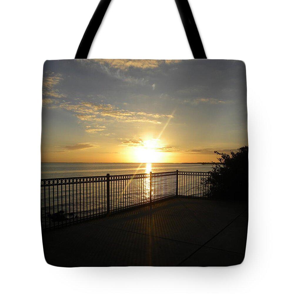 Sunset Tote Bag featuring the photograph Harbor Sunset by Ric Schafer