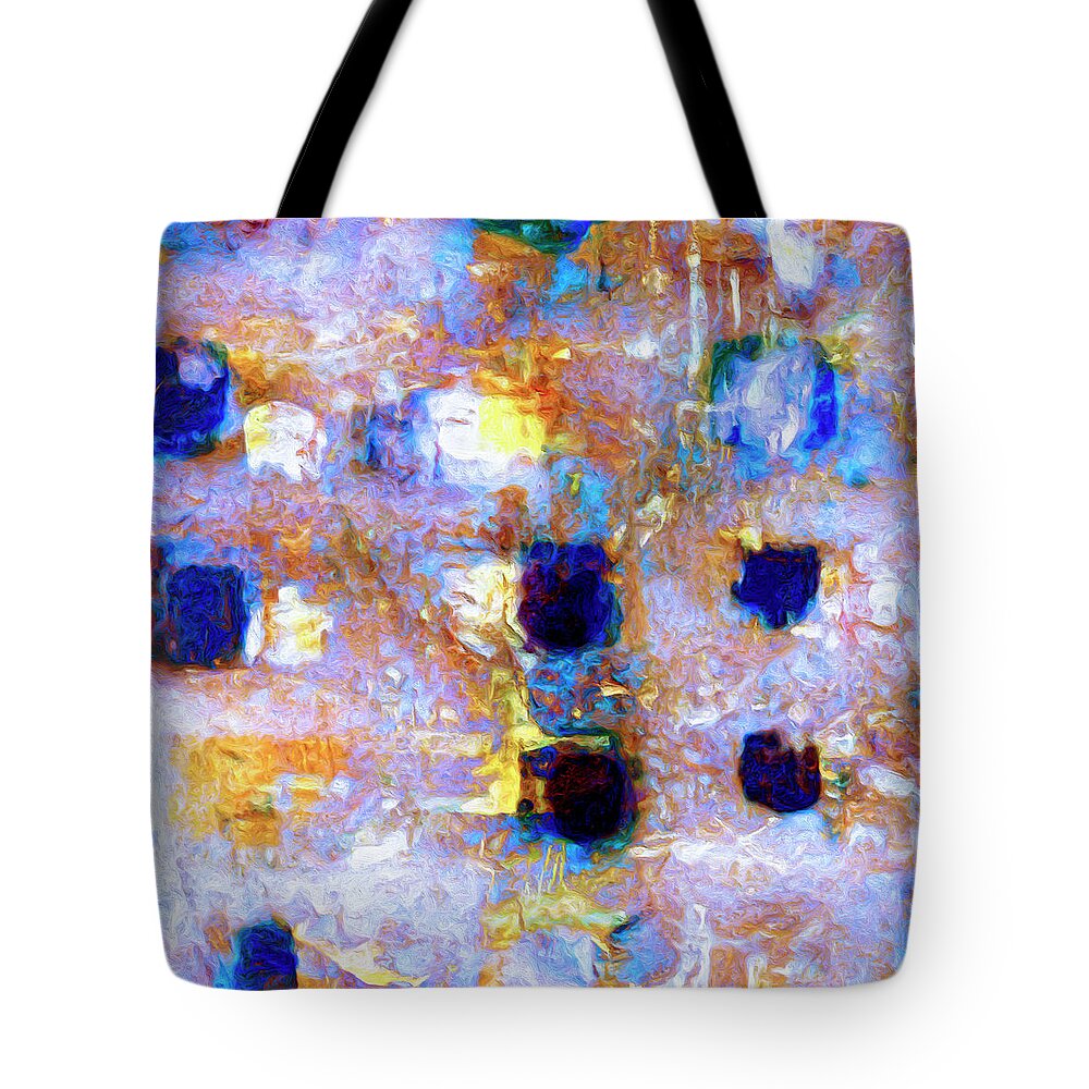 Abstract Tote Bag featuring the painting Hard Eight by Dominic Piperata
