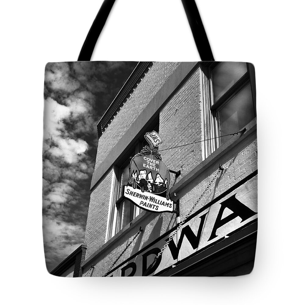 Fine Art Photography Tote Bag featuring the photograph Hardware by David Lee Thompson