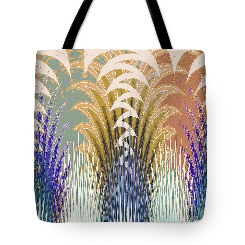 Chorus Tote Bag featuring the digital art 	Harmony		 by Ann Johndro-Collins