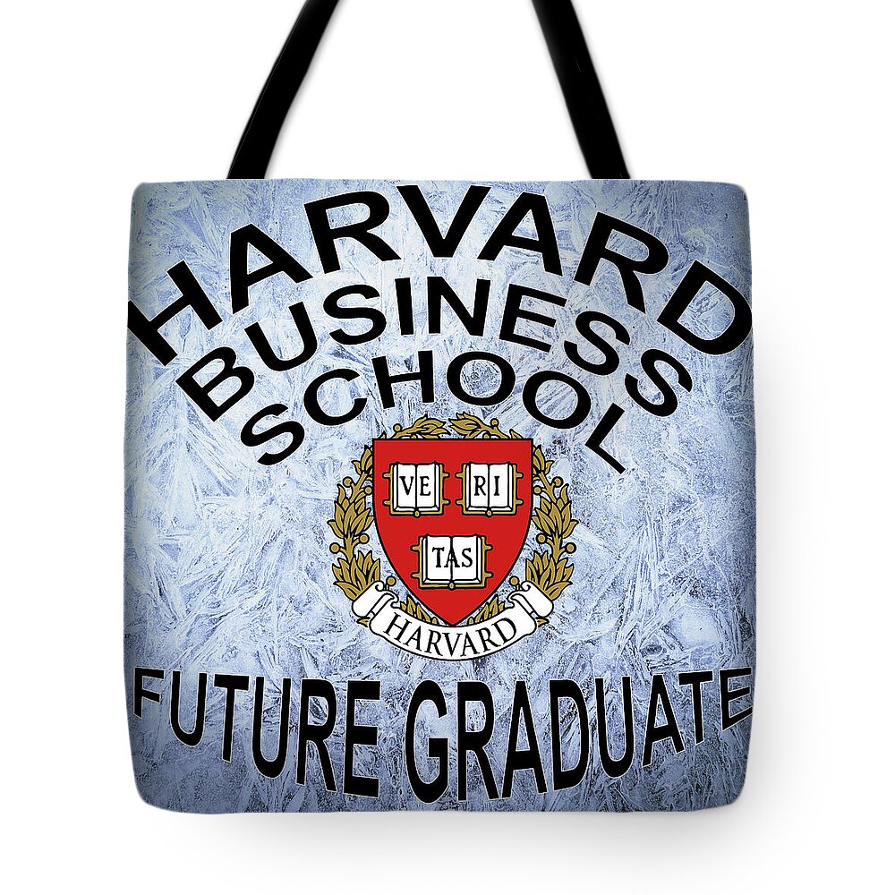 Harvard Tote Bag featuring the digital art Harvard Business School Future Graduate by Movie Poster Prints