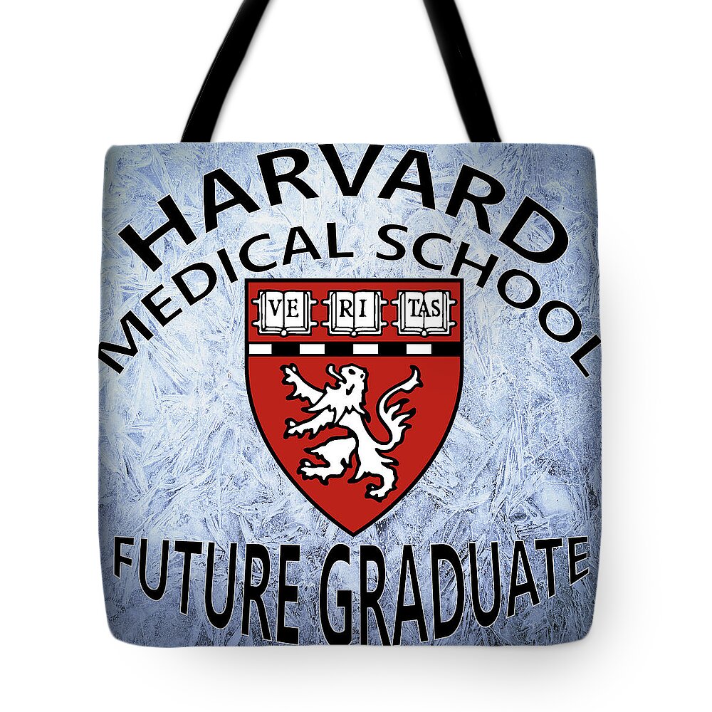 Harvard Tote Bag featuring the digital art Harvard Medical School Future Graduate by Movie Poster Prints