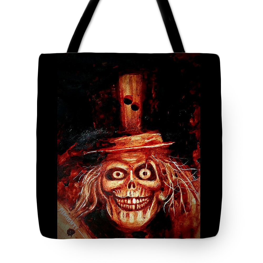Disney Tote Bag featuring the painting Hatbox Ghost by Ryan Almighty