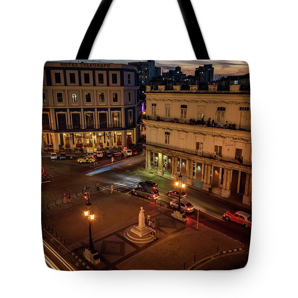 Havana Tote Bag featuring the photograph Havana Nights by Joan Carroll
