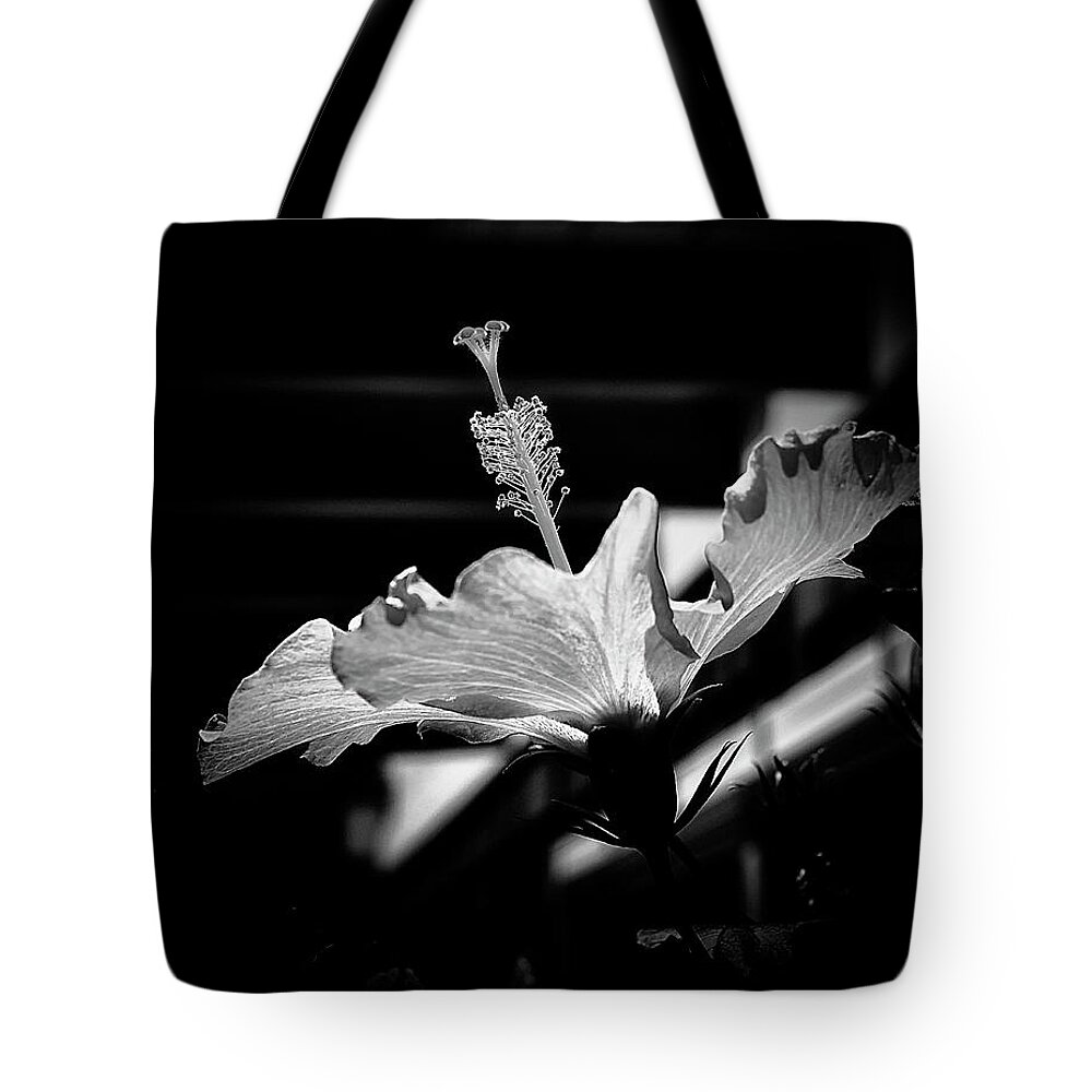 Floral Tote Bag featuring the photograph Hawaiian Hibiscus Flower by Gerlinde Keating
