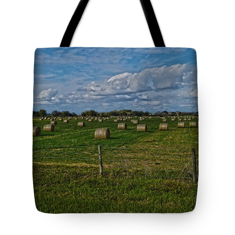 Hay Tote Bag featuring the photograph Hay Bales by Chauncy Holmes