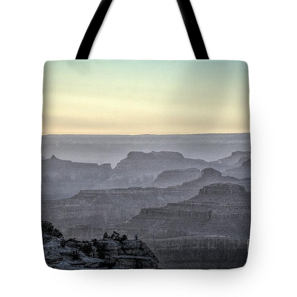 Grand Canyon Tote Bag featuring the photograph Hazy Day Grand Canyon National Park 1 of 5 by Chuck Kuhn