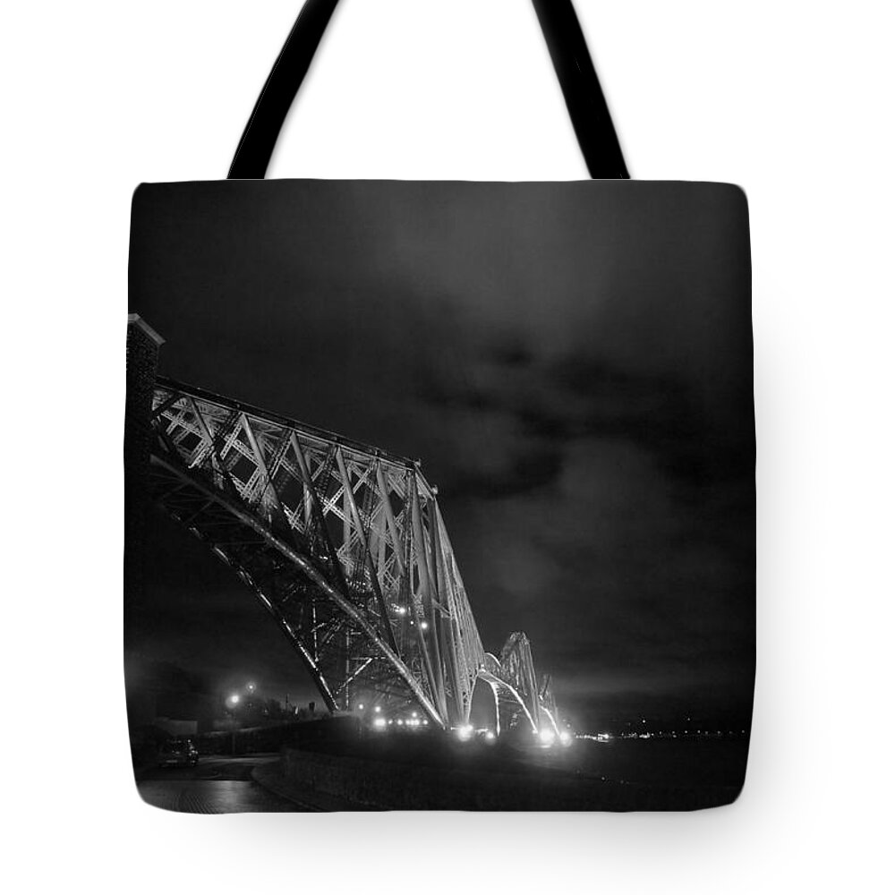 North Queensferry Tote Bag featuring the photograph Hazy lights in the night by Elena Perelman