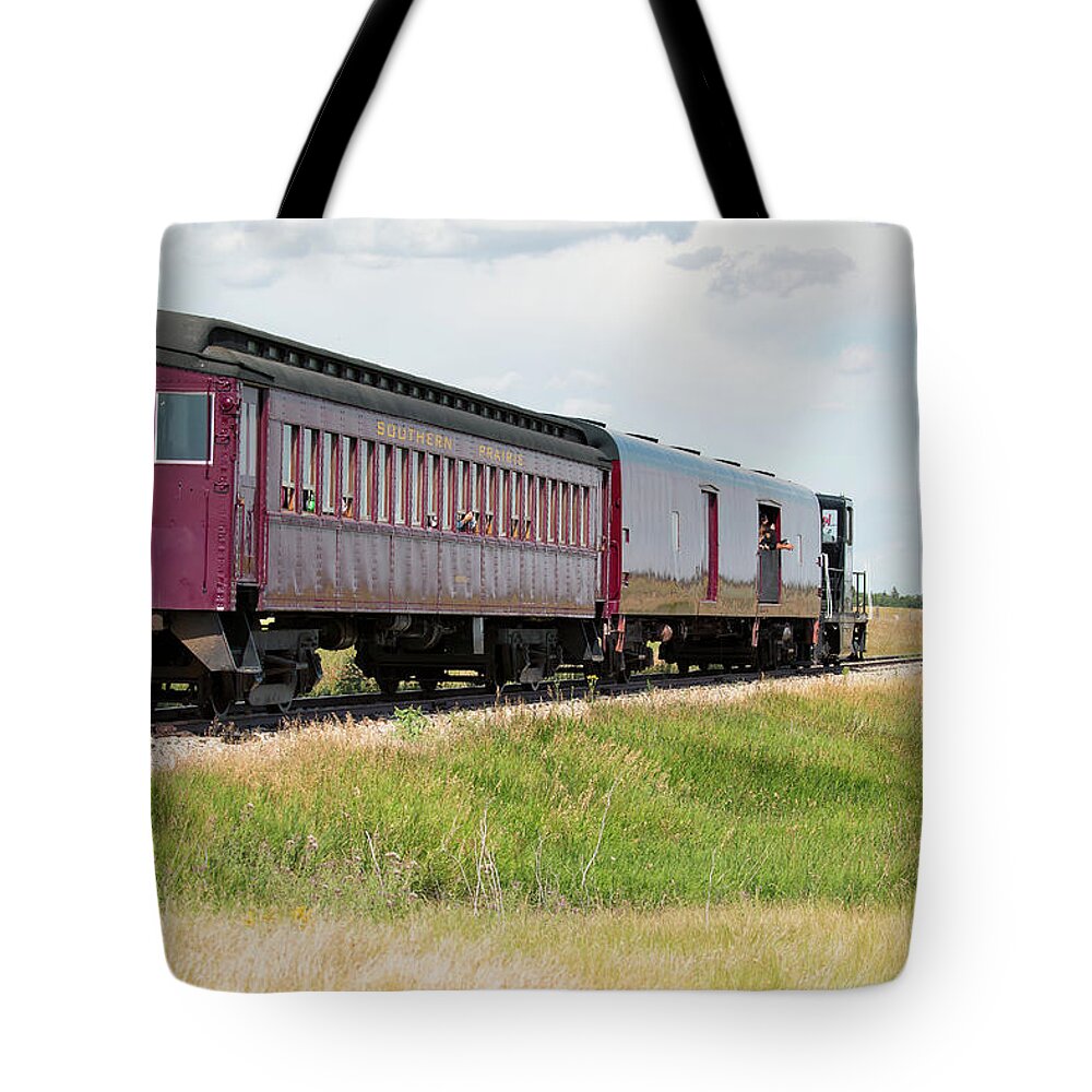 Car Tote Bag featuring the photograph Heading to Town by David Buhler