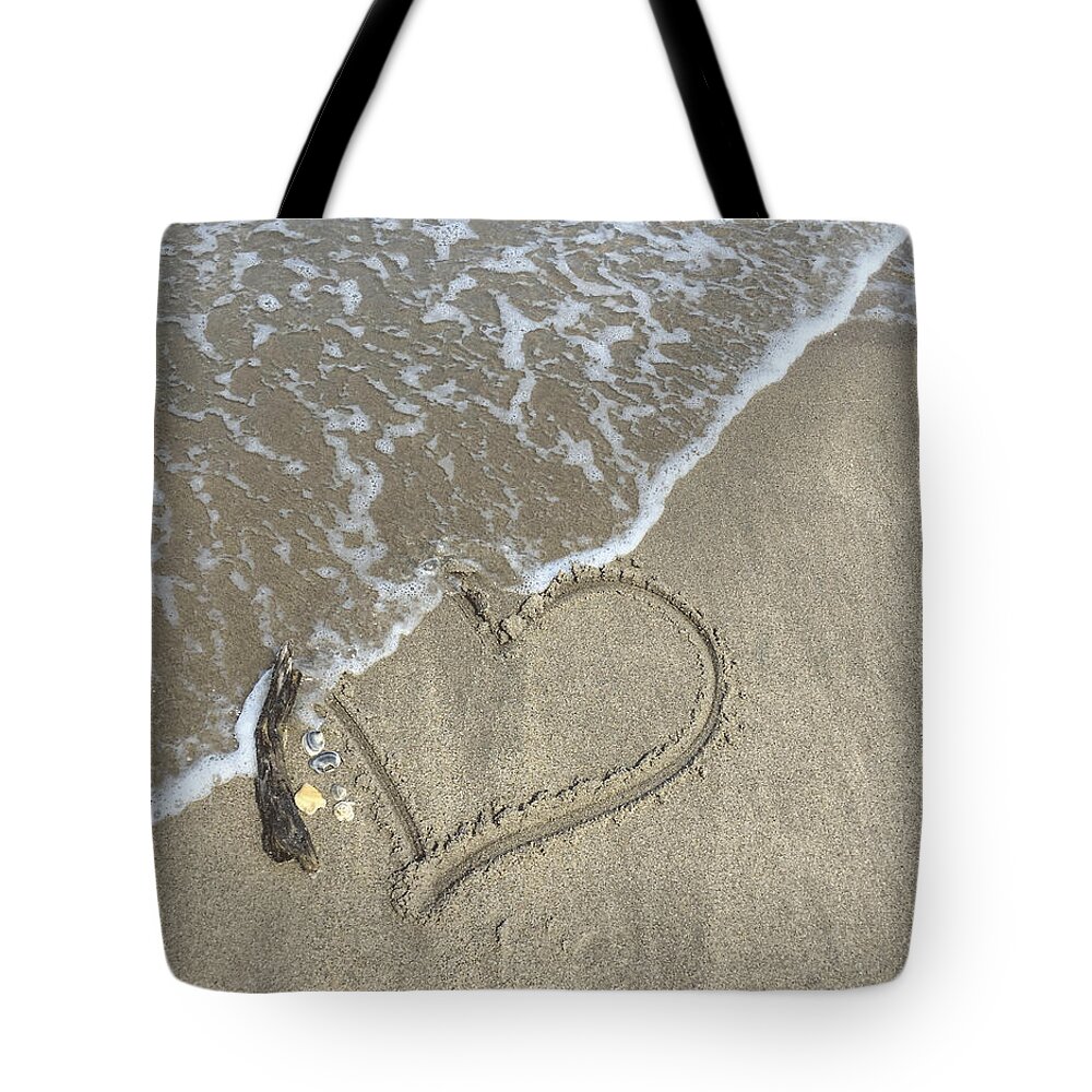 Heart Tote Bag featuring the photograph Heart Lost by Arlene Carmel