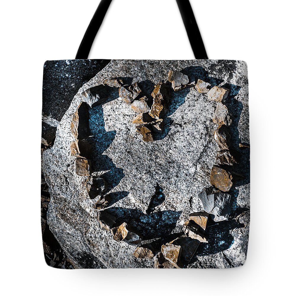 Heart Tote Bag featuring the photograph Heart of stone by Jorgo Photography