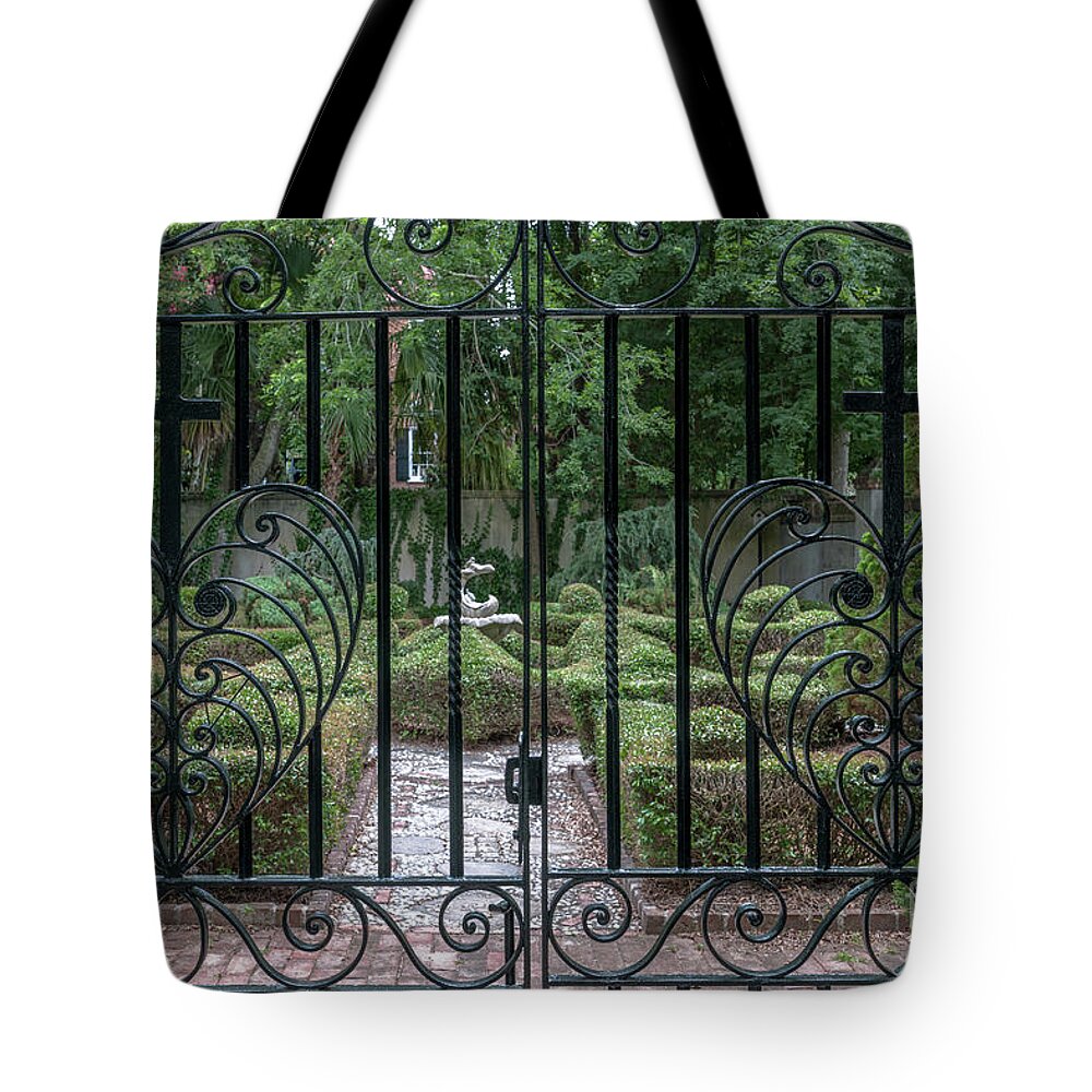 Cross Tote Bag featuring the photograph Heart Shaped Cross by Dale Powell
