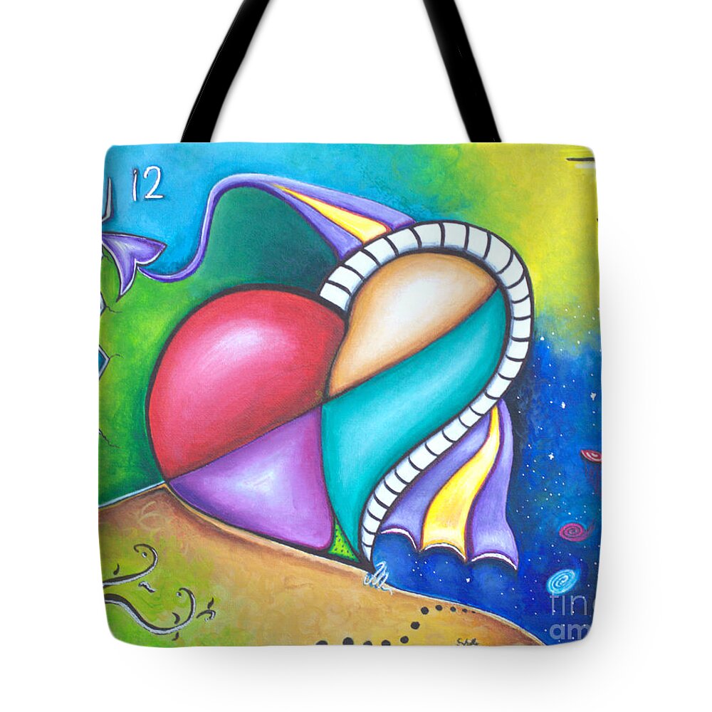 Heart Tote Bag featuring the painting Beautiful Time To Love by Shelly Tschupp