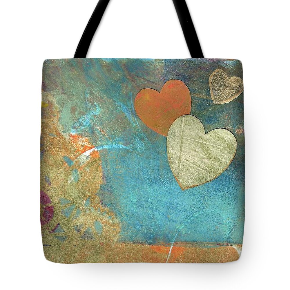 Hearts Tote Bag featuring the painting Hearts a Floatin' by Cynthia Westbrook