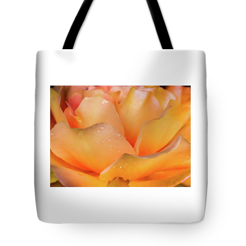 Rose Abstract Tote Bag featuring the photograph Heaven Scent by Karen Wiles