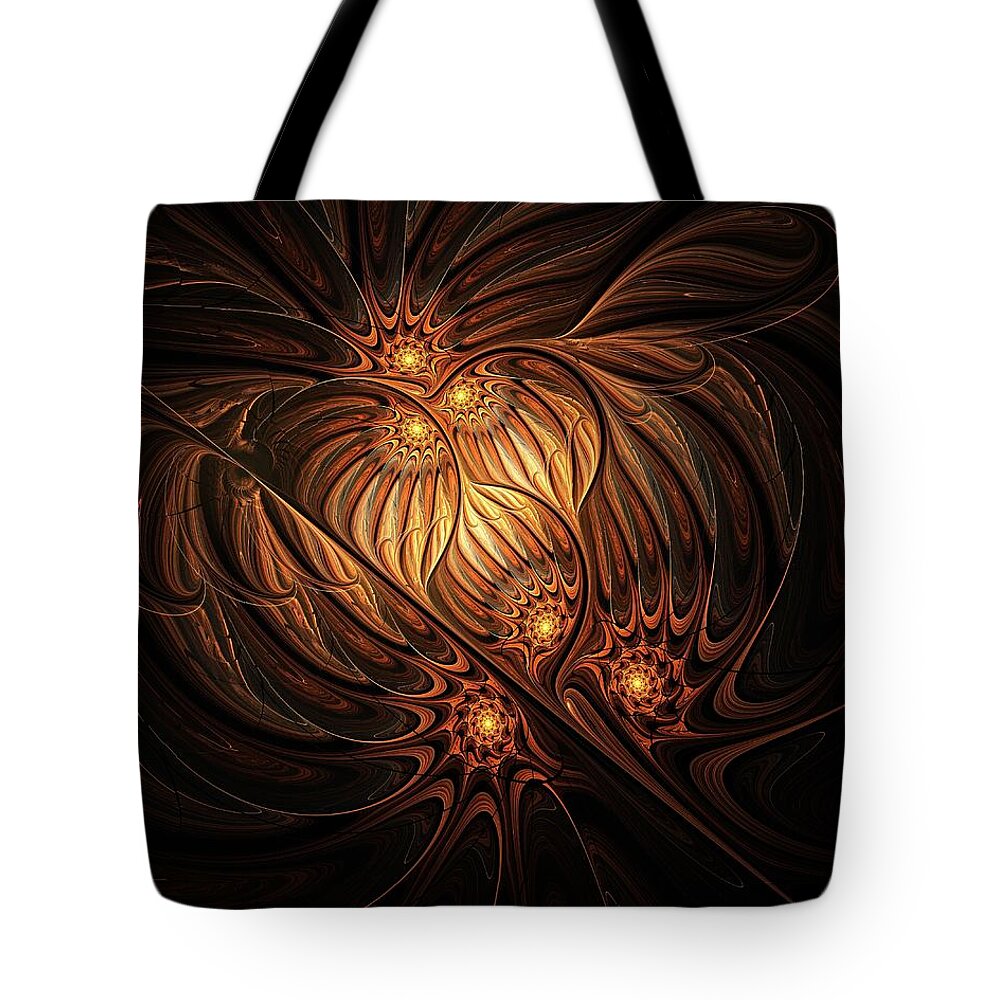 Digital Art Tote Bag featuring the digital art Heavenly Onion by Amanda Moore