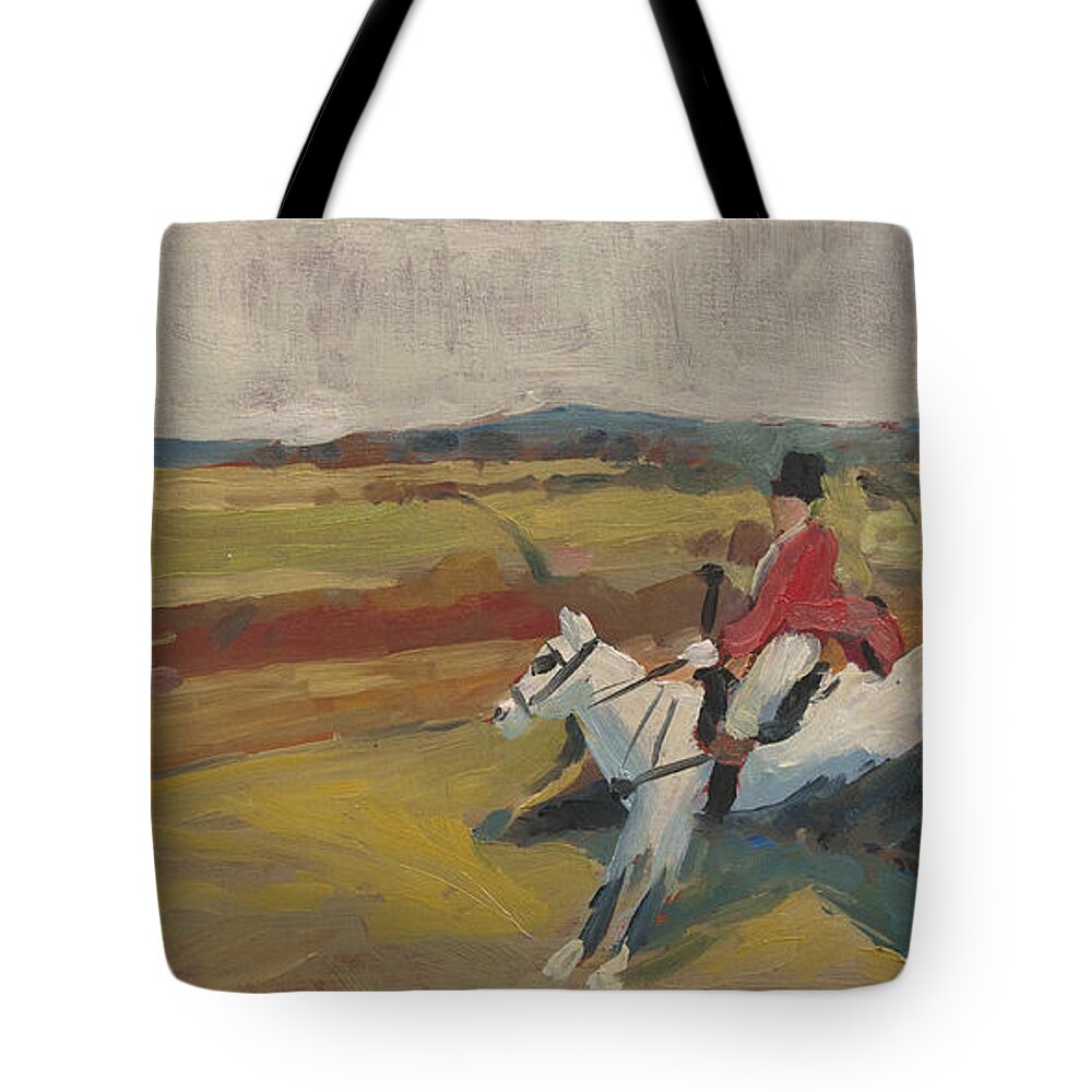 Hedge Tote Bag featuring the painting Hedge Hopping Britain by Nop Briex