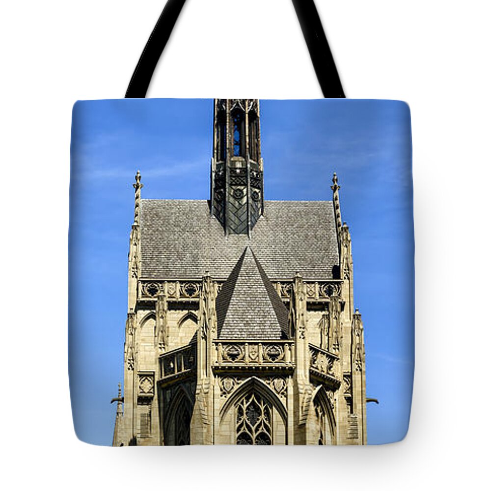 Heinz Chapel Tote Bag featuring the photograph Heinz Chapel Vertical Panoramic by Thomas R Fletcher