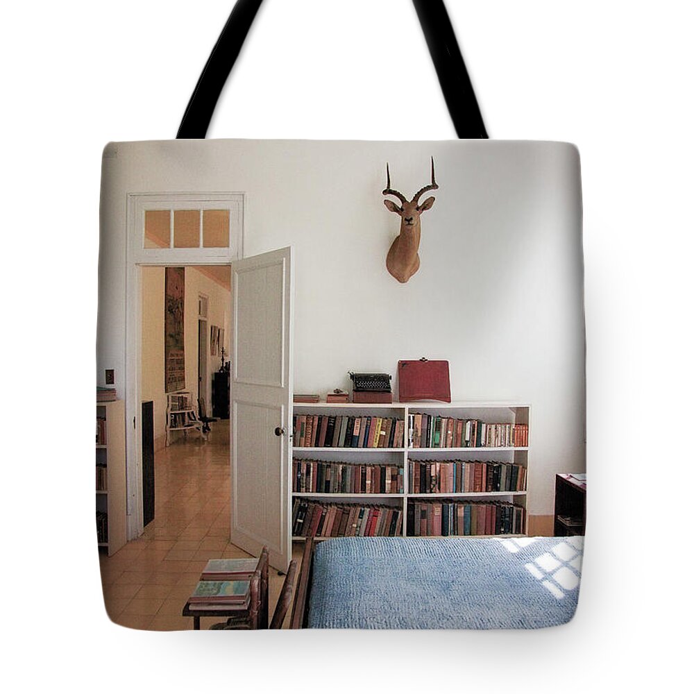 Tranquility Tote Bag featuring the photograph Hemingways' Cuba House No. 4 by Craig J Satterlee