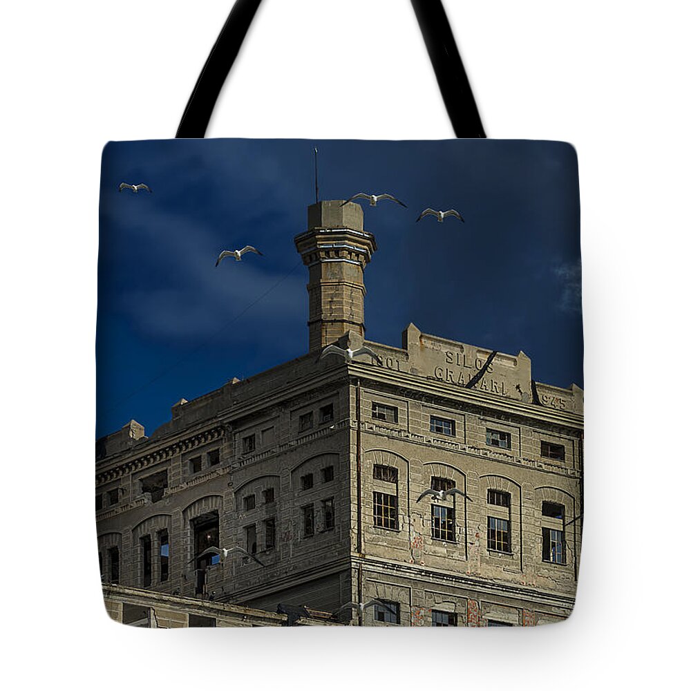 Luoghi Abbandonati Tote Bag featuring the photograph HENNEBIQUE SILOS 1 Industrial Archeology Abandoned Places by Enrico Pelos