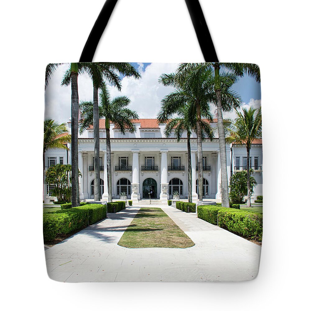 Henry Tote Bag featuring the photograph Henry Morrison Flagler Mansion by John Black