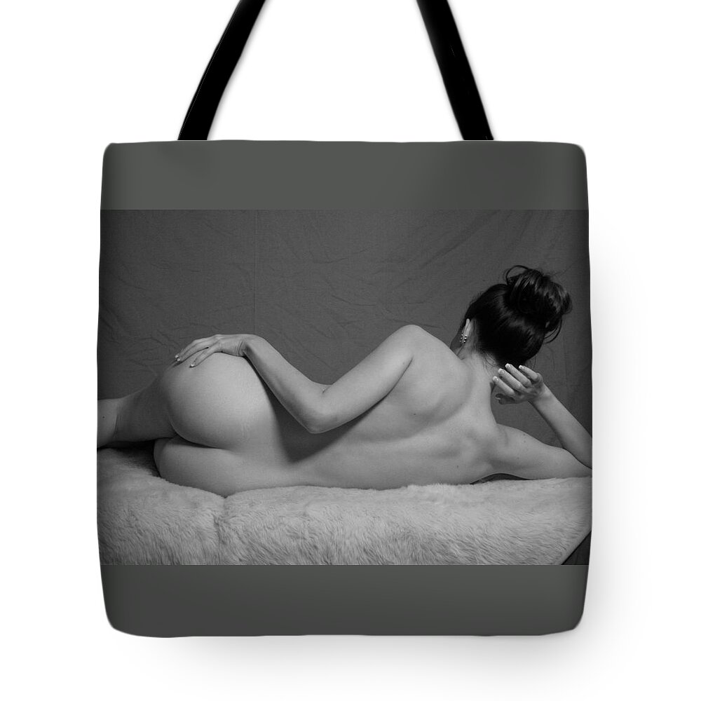 Female Model Tote Bag featuring the photograph Her best artistic shot by Tom Hufford