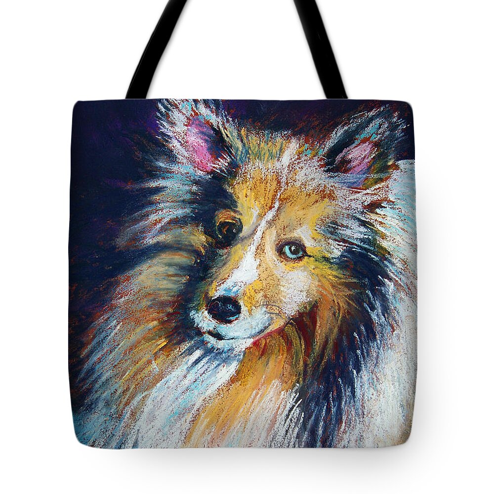Dog Tote Bag featuring the painting Her Name Is Lola by Laurie Paci